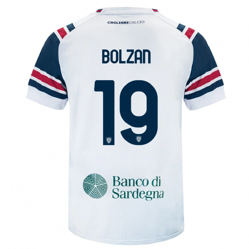 Danxen Heren Alessandro Bolzan #19 Wit Rood Groen Uitshirt Uittenue 2026/27 T-Shirt België