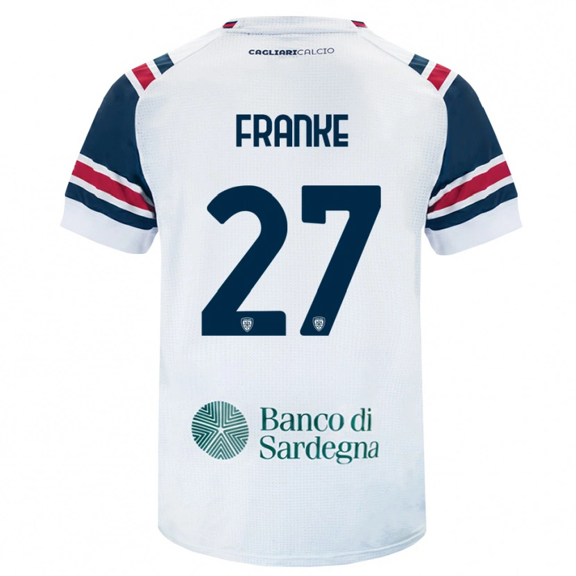 Danxen Heren Antoni Franke #27 Wit Rood Groen Uitshirt Uittenue 2026/27 T-Shirt België