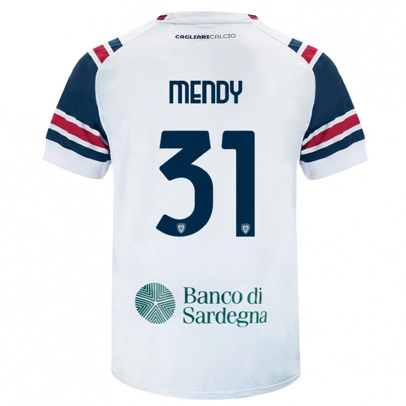 Danxen Heren Paul Mendy #31 Wit Rood Groen Uitshirt Uittenue 2026/27 T-Shirt België