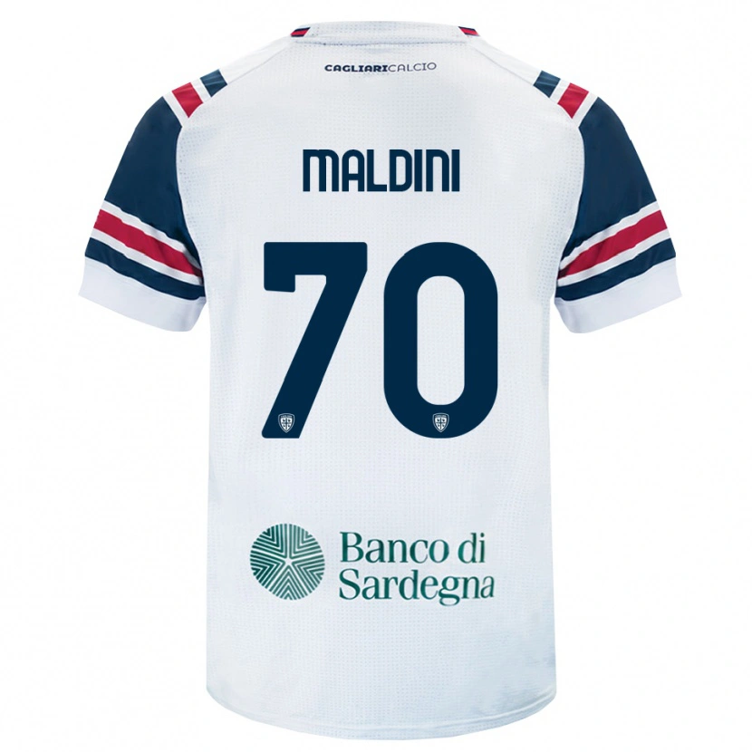 Danxen Heren Daniel Maldini #70 Wit Rood Groen Uitshirt Uittenue 2026/27 T-Shirt België