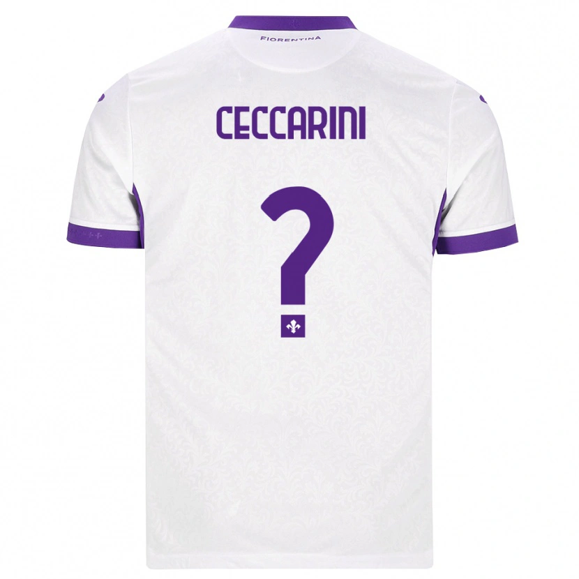 Danxen Heren Mattia Ceccarini #0 Wit Paars Uitshirt Uittenue 2026/27 T-Shirt België