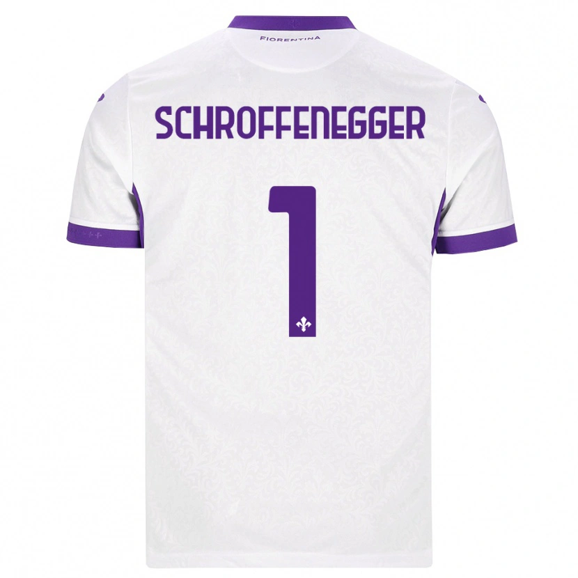 Danxen Heren Katja Schroffenegger #1 Wit Paars Uitshirt Uittenue 2026/27 T-Shirt België