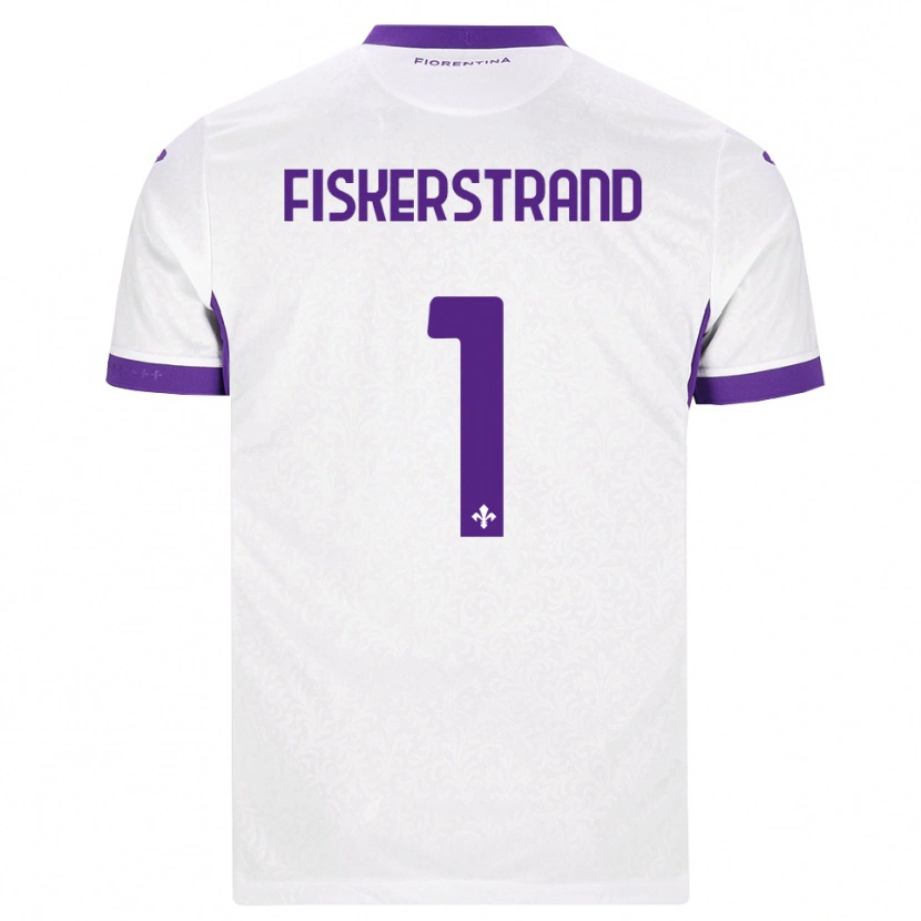 Danxen Heren Cecilie Fiskerstrand #1 Wit Paars Uitshirt Uittenue 2026/27 T-Shirt België