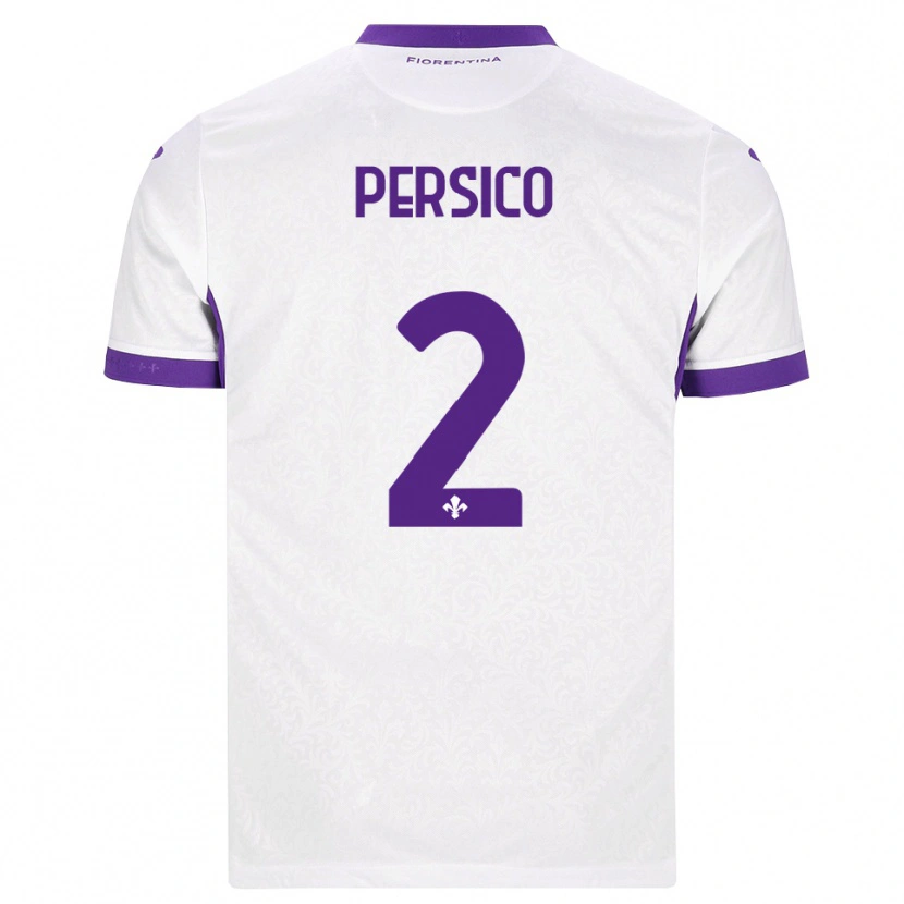 Danxen Heren Daniele Persico #2 Wit Paars Uitshirt Uittenue 2026/27 T-Shirt België
