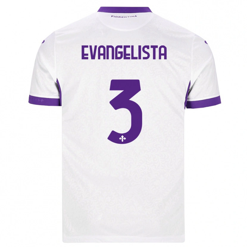 Danxen Heren Carlo Evangelista #3 Wit Paars Uitshirt Uittenue 2026/27 T-Shirt België