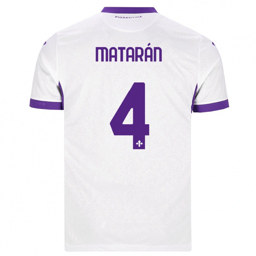 Danxen Heren Federico Matarán #4 Wit Paars Uitshirt Uittenue 2026/27 T-Shirt België