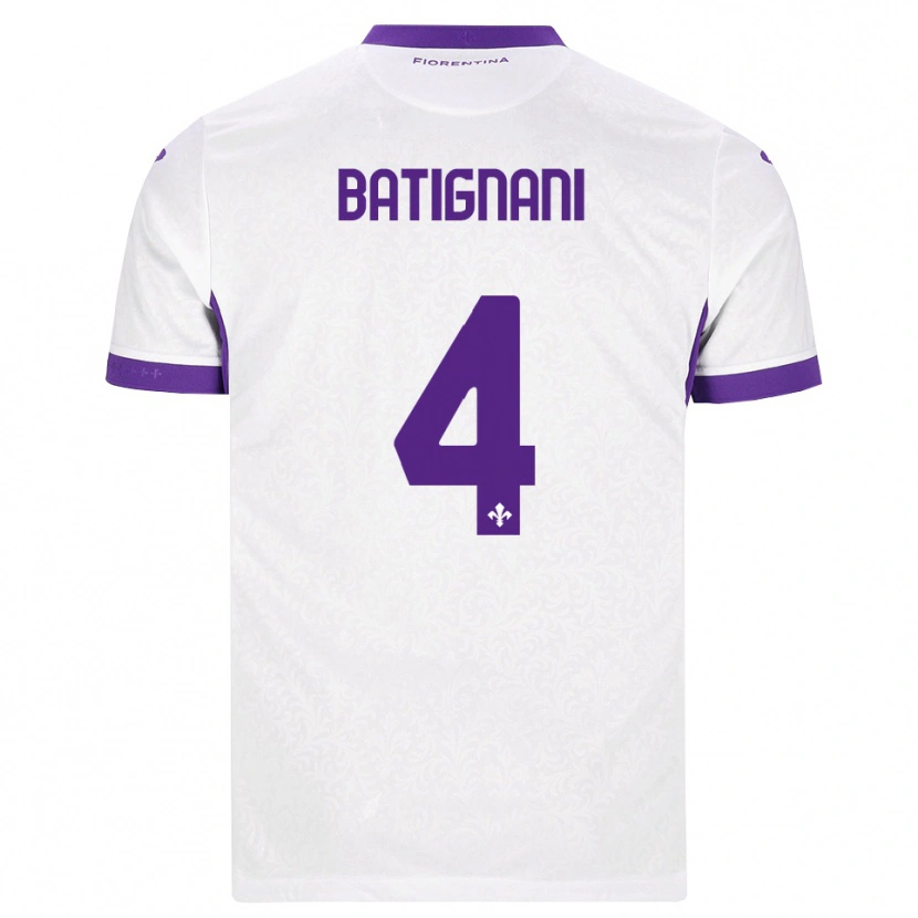 Danxen Heren Francesco Batignani #4 Wit Paars Uitshirt Uittenue 2026/27 T-Shirt België