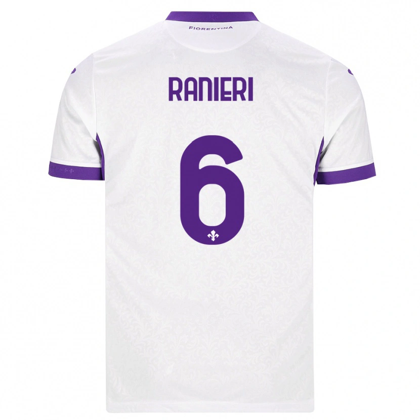 Danxen Heren Luca Ranieri #6 Wit Paars Uitshirt Uittenue 2026/27 T-Shirt België