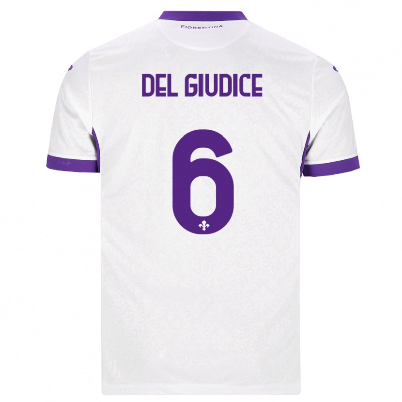 Danxen Heren Nicolas Del Giudice #6 Wit Paars Uitshirt Uittenue 2026/27 T-Shirt België