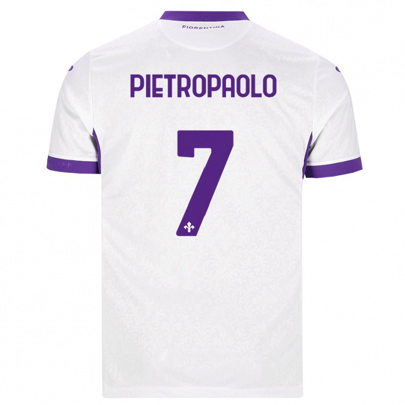Danxen Heren Mario Pietropaolo #7 Wit Paars Uitshirt Uittenue 2026/27 T-Shirt België