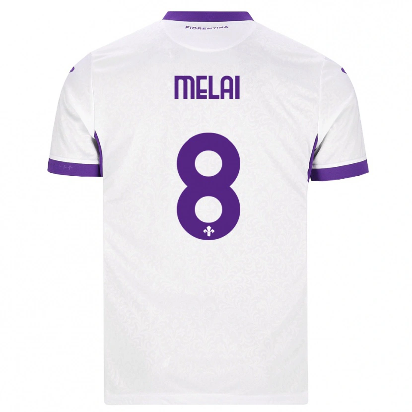 Danxen Heren Christian Melai #8 Wit Paars Uitshirt Uittenue 2026/27 T-Shirt België