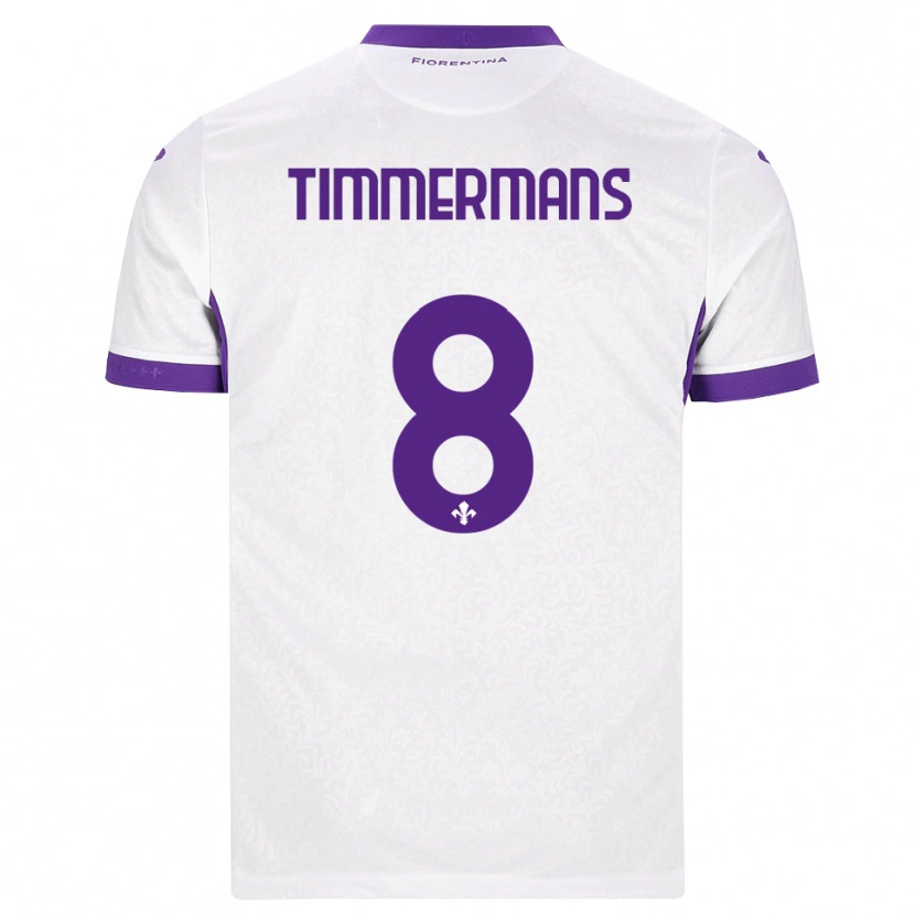 Danxen Heren Loric Timmermans #8 Wit Paars Uitshirt Uittenue 2026/27 T-Shirt België