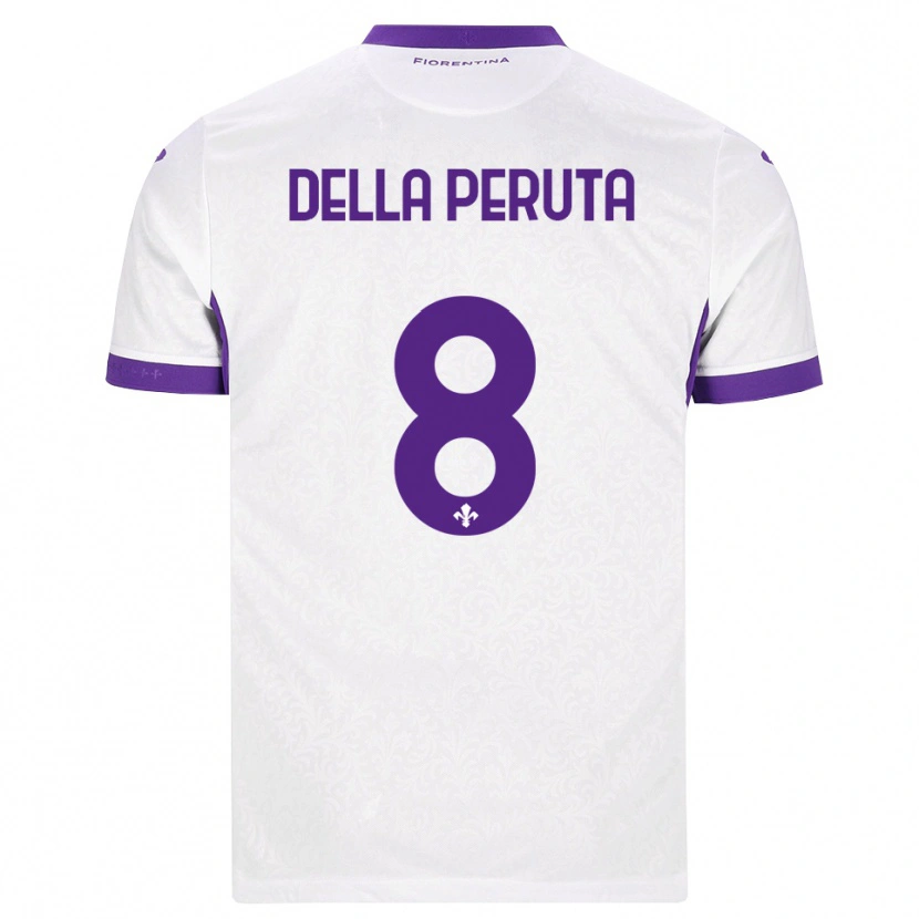 Danxen Heren Victoria Della Peruta #8 Wit Paars Uitshirt Uittenue 2026/27 T-Shirt België