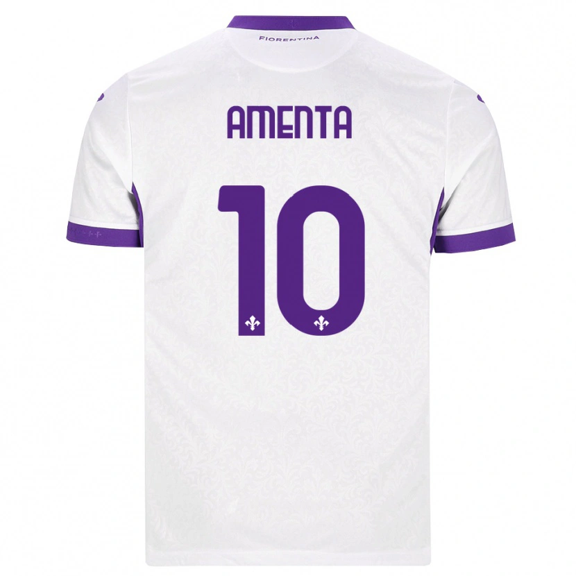Danxen Heren Francesco Amenta #10 Wit Paars Uitshirt Uittenue 2026/27 T-Shirt België