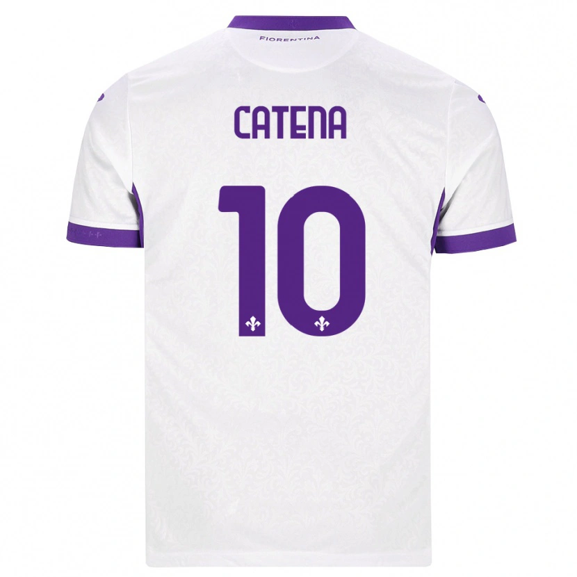 Danxen Heren Michaela Catena #10 Wit Paars Uitshirt Uittenue 2026/27 T-Shirt België