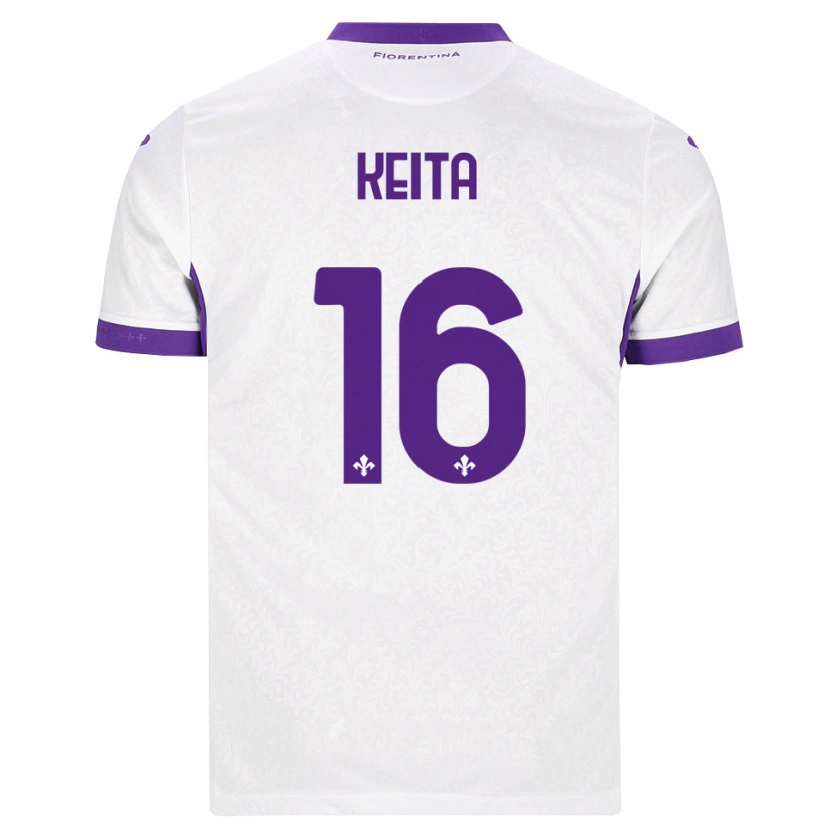 Danxen Heren Bala Keita #16 Wit Paars Uitshirt Uittenue 2026/27 T-Shirt België