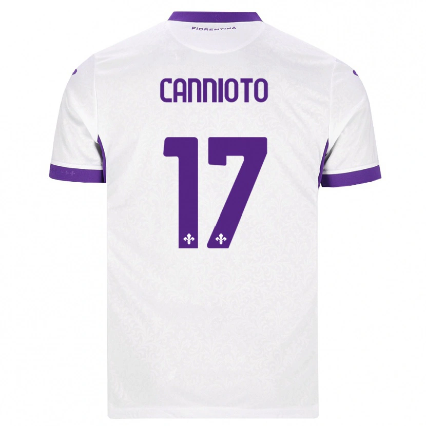 Danxen Heren Andrea Cannioto #17 Wit Paars Uitshirt Uittenue 2026/27 T-Shirt België