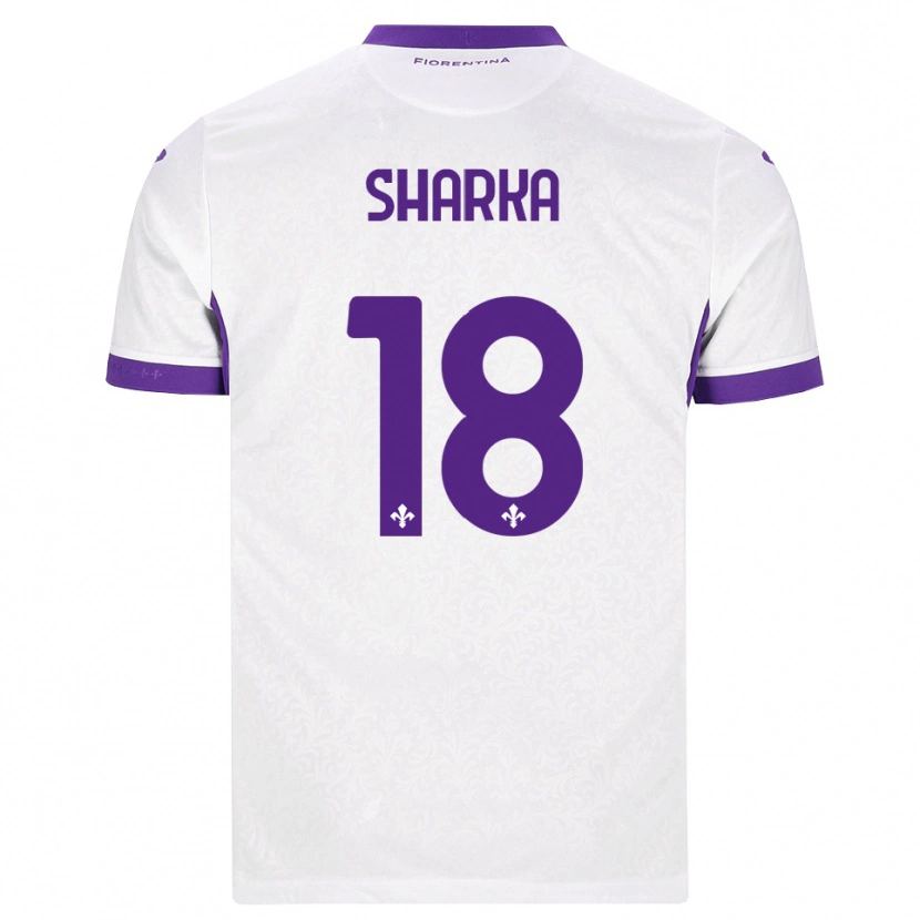 Danxen Heren Gentjan Sharka #18 Wit Paars Uitshirt Uittenue 2026/27 T-Shirt België