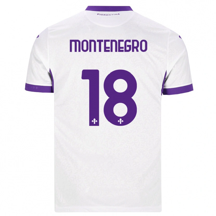 Danxen Heren Luca Montenegro #18 Wit Paars Uitshirt Uittenue 2026/27 T-Shirt België