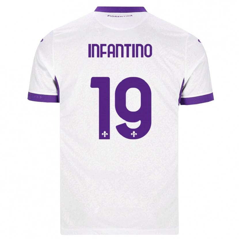 Danxen Heren Gino Infantino #19 Wit Paars Uitshirt Uittenue 2026/27 T-Shirt België