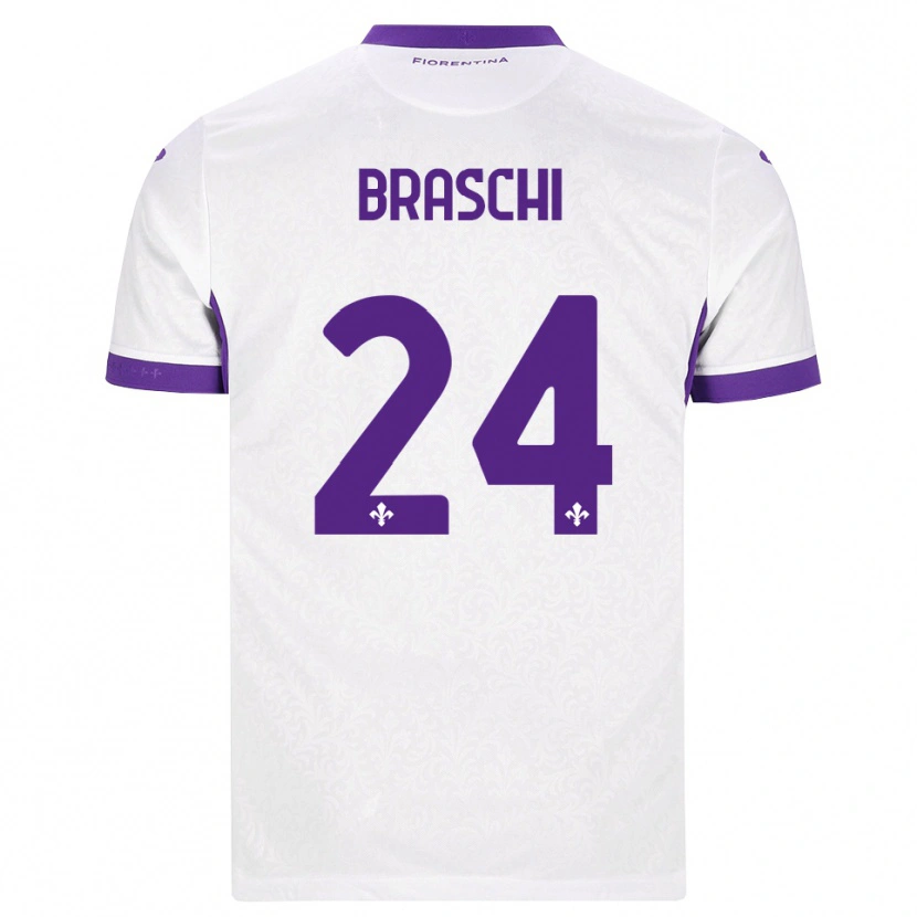 Danxen Heren Riccardo Braschi #24 Wit Paars Uitshirt Uittenue 2026/27 T-Shirt België
