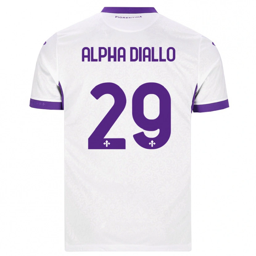 Danxen Heren Alpha Diallo #29 Wit Paars Uitshirt Uittenue 2026/27 T-Shirt België