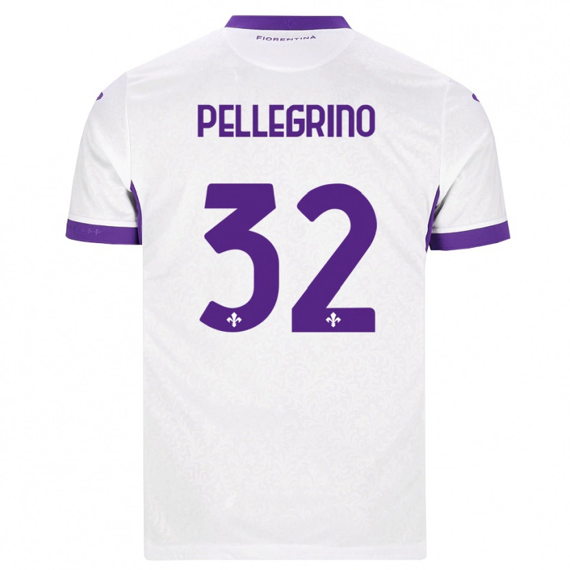 Danxen Heren Mateo Pellegrino #32 Wit Paars Uitshirt Uittenue 2026/27 T-Shirt België