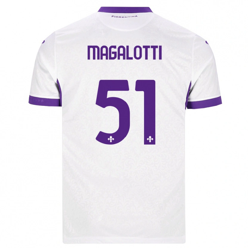 Danxen Heren Mattia Magalotti #51 Wit Paars Uitshirt Uittenue 2026/27 T-Shirt België