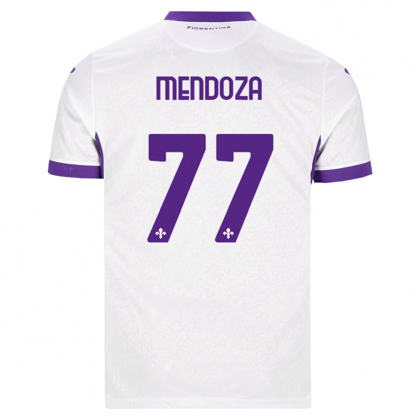 Danxen Heren William Mendoza #77 Wit Paars Uitshirt Uittenue 2026/27 T-Shirt België