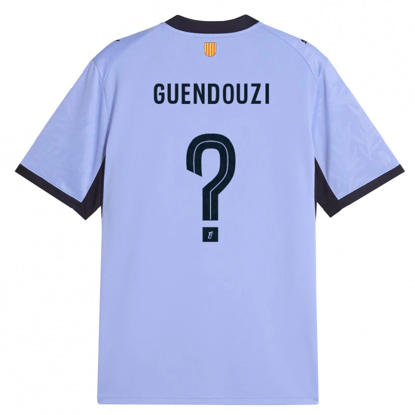 Danxen Heren Milan Guendouzi #0 Lavendel Zwart Thuisshirt Derde Tenue 2026/27 T-Shirt België