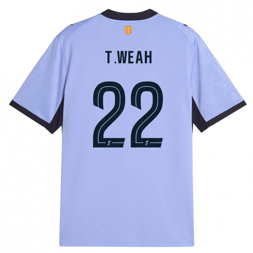 Danxen Heren Timothy Weah #22 Lavendel Zwart Thuisshirt Derde Tenue 2026/27 T-Shirt België