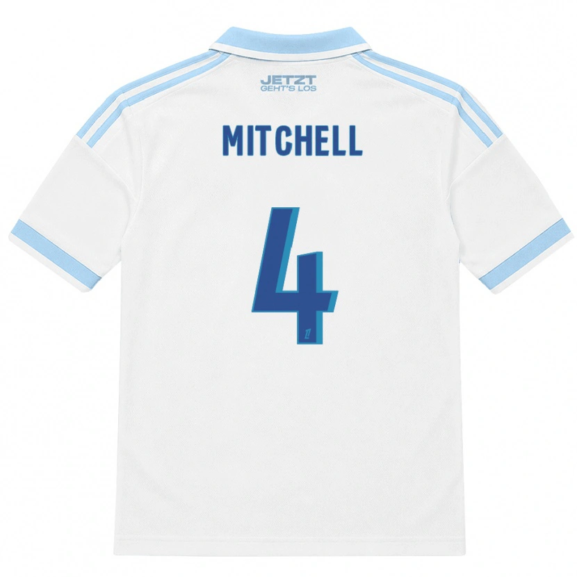 Danxen Dames Jeyland Mitchell #4 Licht Hemelsblauw Wit Rood Uitshirt Uittenue 2026/27 T-Shirt België