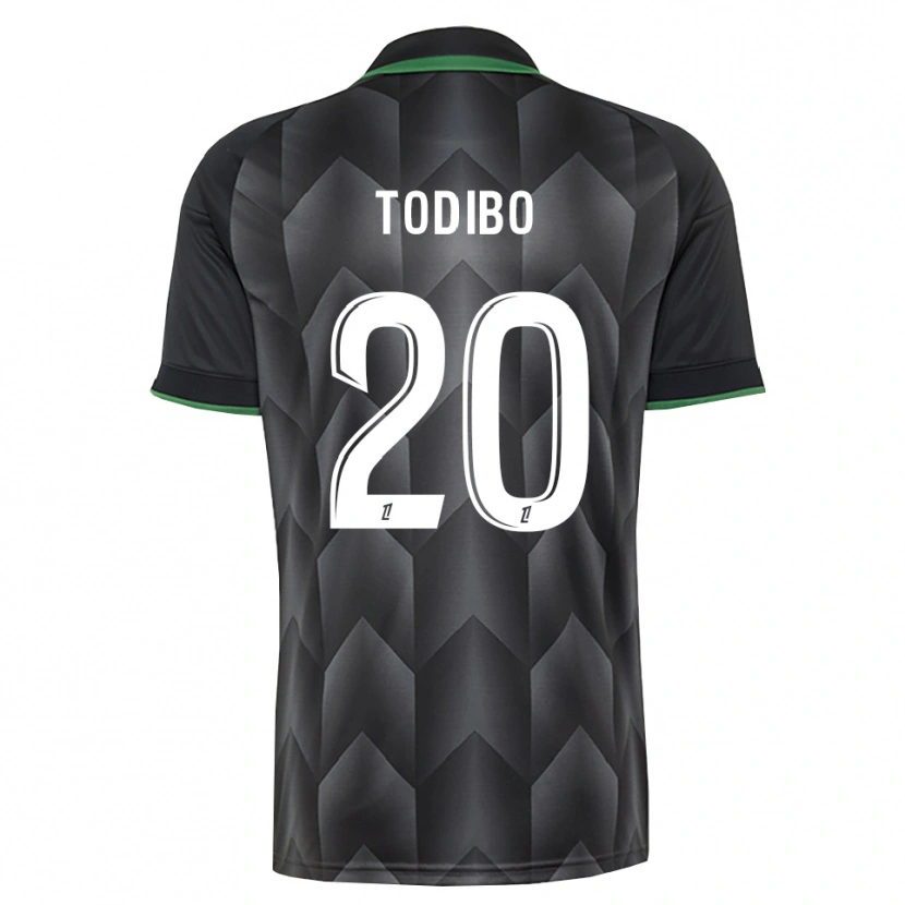 Danxen Dames Jean-Clair Todibo #20 Wit Zwart Groen Uitshirt Uittenue 2026/27 T-Shirt België