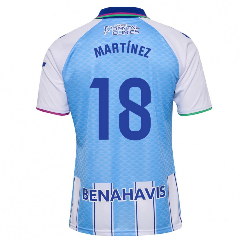 Danxen Dames Pablo Martínez #18 Diep Hemelsblauw Wit Thuisshirt Thuistenue 2026/27 T-Shirt België