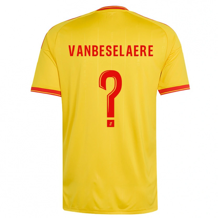 Danxen Dames Emmanuel Vanbeselaere #0 Goud Oranje Rood Thuisshirt Thuistenue 2026/27 T-Shirt België
