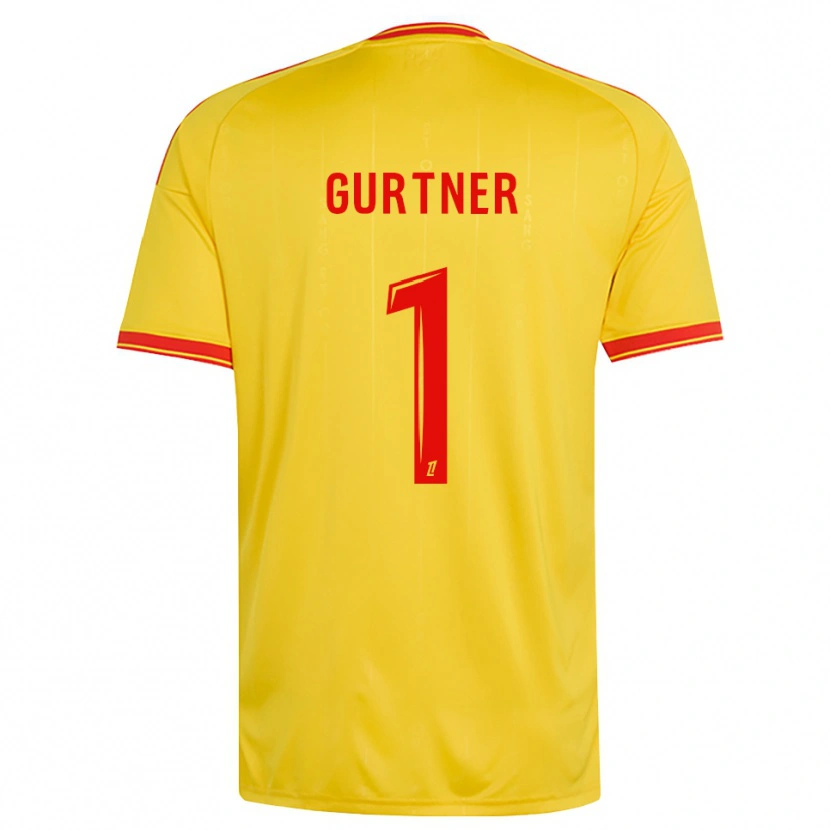 Danxen Dames Régis Gurtner #1 Goud Oranje Rood Thuisshirt Thuistenue 2026/27 T-Shirt België
