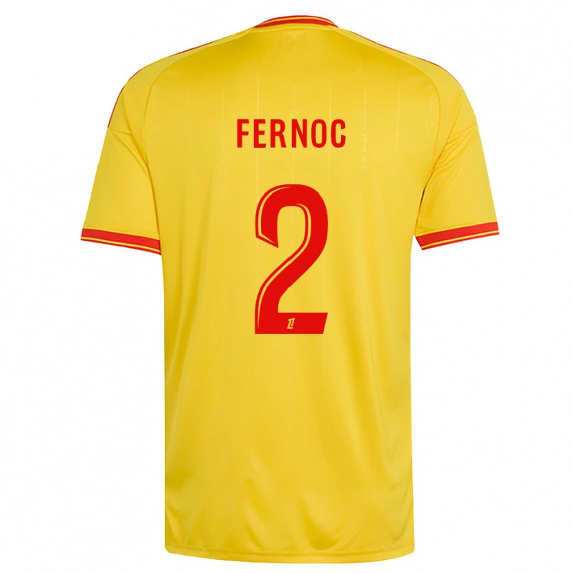 Danxen Dames Djulian Fernoc #2 Goud Oranje Rood Thuisshirt Thuistenue 2026/27 T-Shirt België