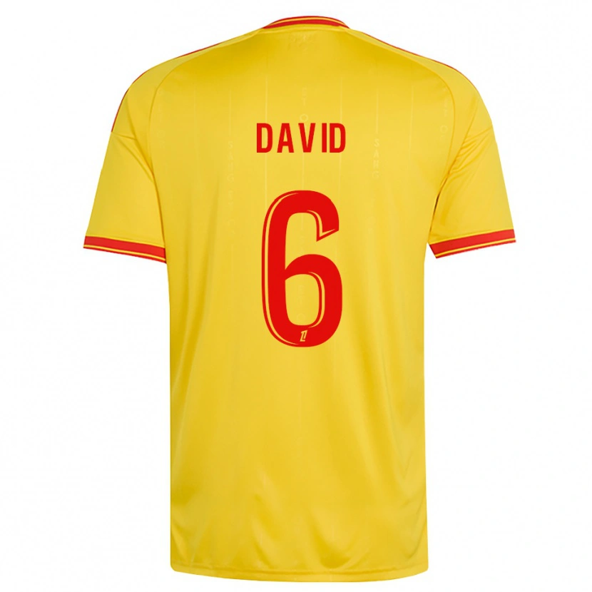 Danxen Dames Tess David #6 Goud Oranje Rood Thuisshirt Thuistenue 2026/27 T-Shirt België