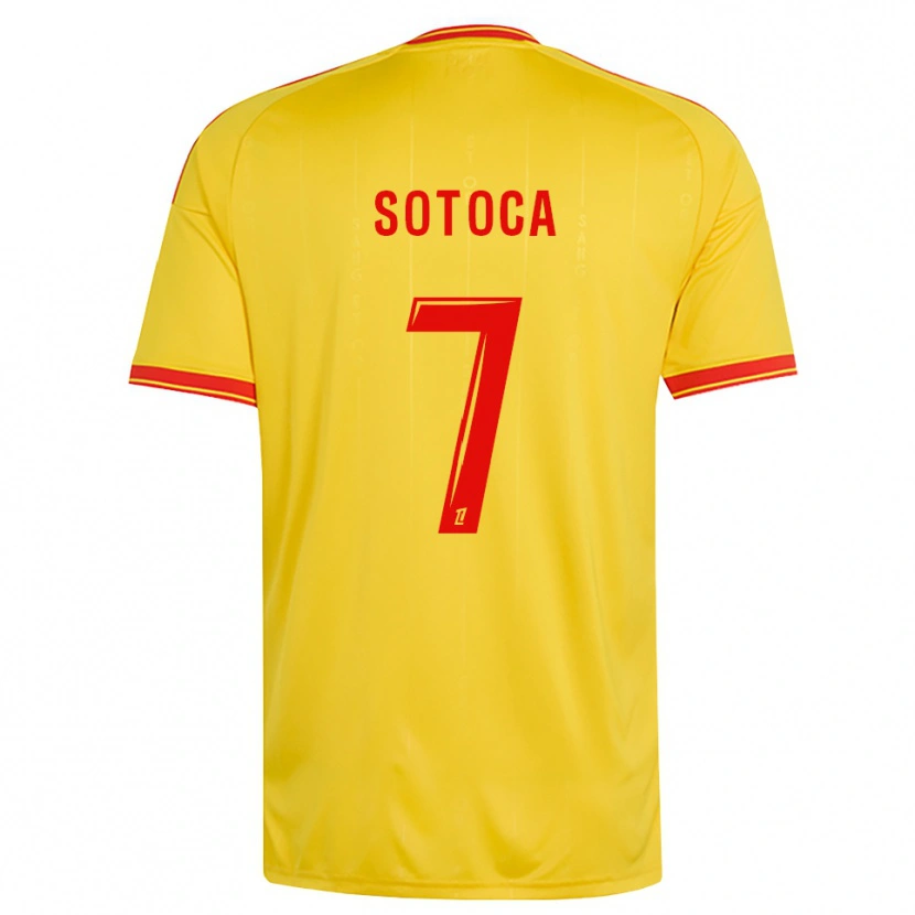 Danxen Dames Florian Sotoca #7 Goud Oranje Rood Thuisshirt Thuistenue 2026/27 T-Shirt België
