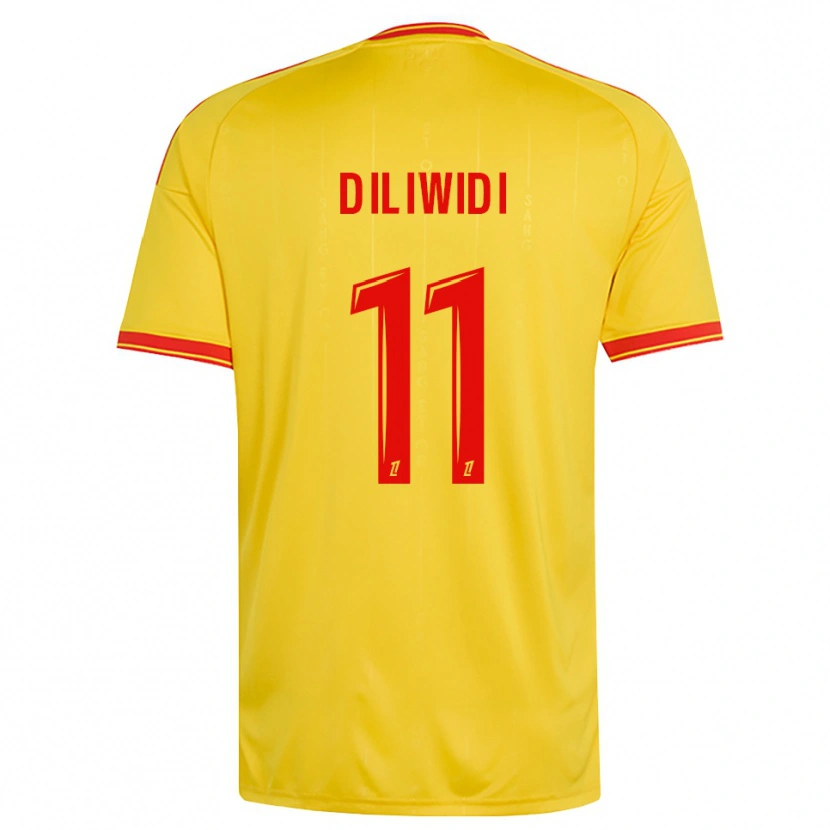 Danxen Dames Kembo Diliwidi #11 Goud Oranje Rood Thuisshirt Thuistenue 2026/27 T-Shirt België