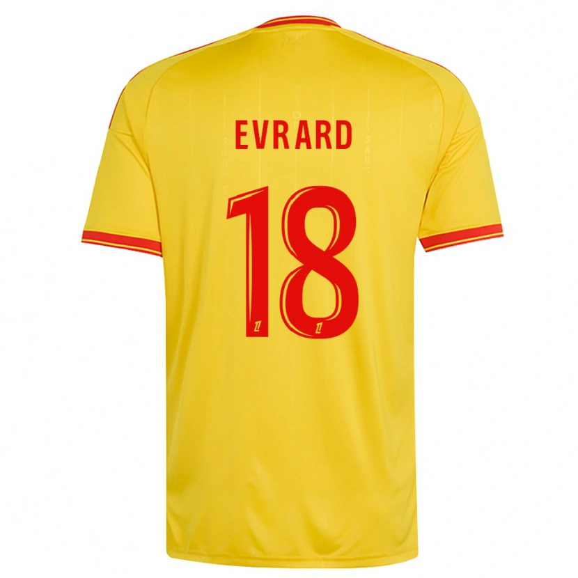 Danxen Dames Julia Evrard #18 Goud Oranje Rood Thuisshirt Thuistenue 2026/27 T-Shirt België