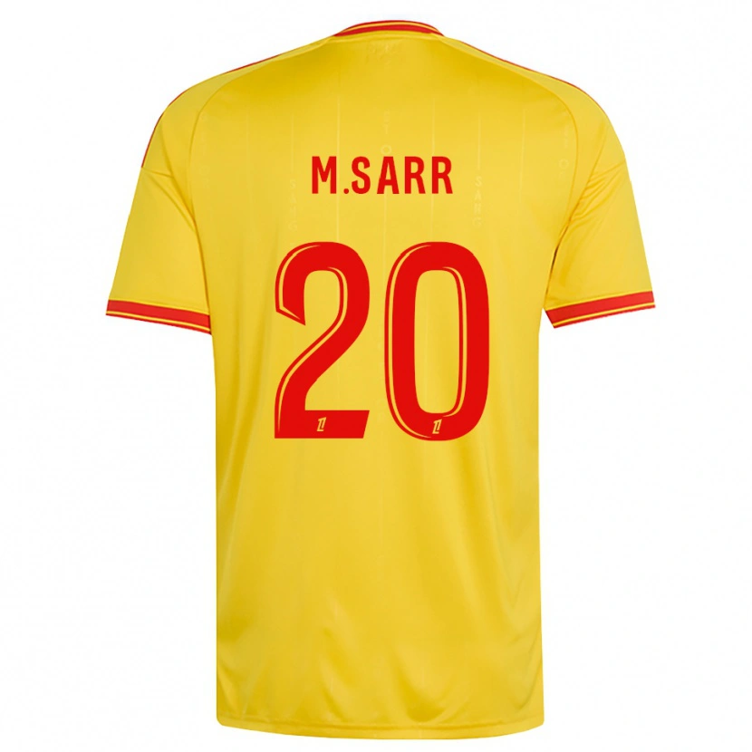 Danxen Dames Malang Sarr #20 Goud Oranje Rood Thuisshirt Thuistenue 2026/27 T-Shirt België