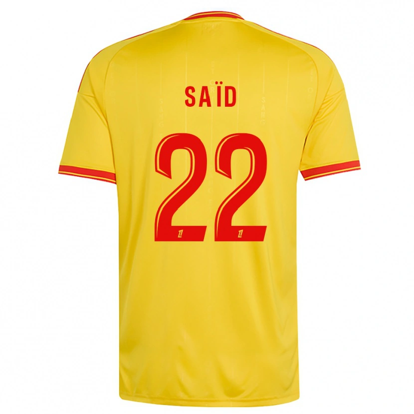 Danxen Dames Wesley Saïd #22 Goud Oranje Rood Thuisshirt Thuistenue 2026/27 T-Shirt België