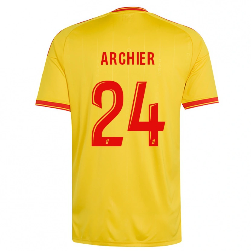 Danxen Dames Louann Archier #24 Goud Oranje Rood Thuisshirt Thuistenue 2026/27 T-Shirt België
