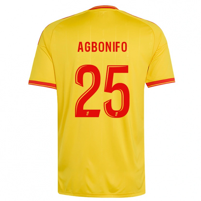 Danxen Dames Jeremy Agbonifo #25 Goud Oranje Rood Thuisshirt Thuistenue 2026/27 T-Shirt België