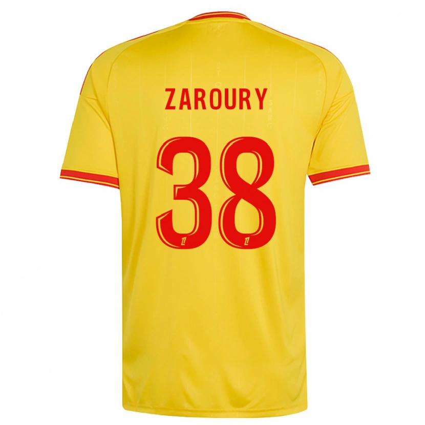 Danxen Dames Anass Zaroury #38 Goud Oranje Rood Thuisshirt Thuistenue 2026/27 T-Shirt België