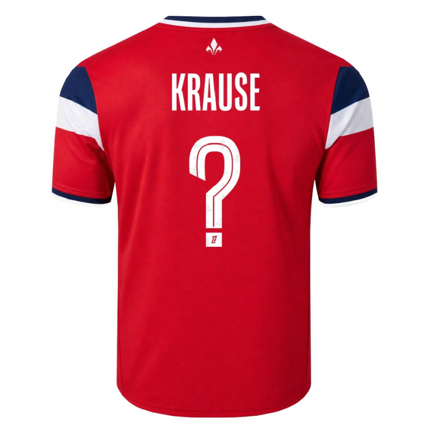 Danxen Dames Evhan Krause #0 Rood Wit Koninklijk Blauw Thuisshirt Thuistenue 2026/27 T-Shirt België