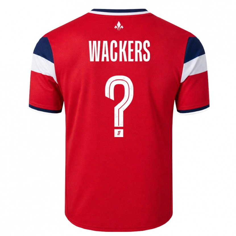 Danxen Dames Maxime Wackers #0 Rood Wit Koninklijk Blauw Thuisshirt Thuistenue 2026/27 T-Shirt België