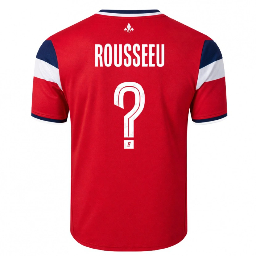 Danxen Dames Justine Rousseeu #0 Rood Wit Koninklijk Blauw Thuisshirt Thuistenue 2026/27 T-Shirt België