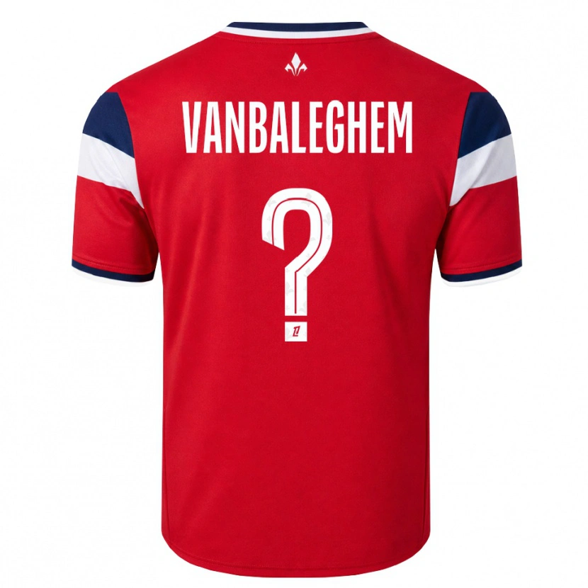 Danxen Dames Valentin Vanbaleghem #0 Rood Wit Koninklijk Blauw Thuisshirt Thuistenue 2026/27 T-Shirt België